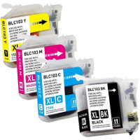 Brother LC103BK / LC103C / LC103M / LC103Y Compatible InkJet Cartridge Pack