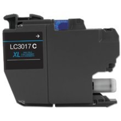 Compatible Brother LC-3017C (LC3017C) Cyan Inkjet Cartridge