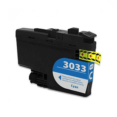 Compatible Brother LC-3033C (LC3033C) Cyan Inkjet Cartridge