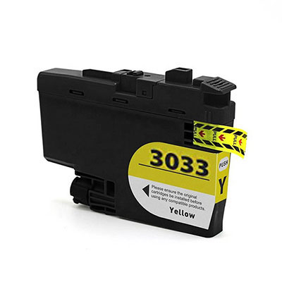 Compatible Brother LC-3033Y (LC3033Y) Yellow Inkjet Cartridge