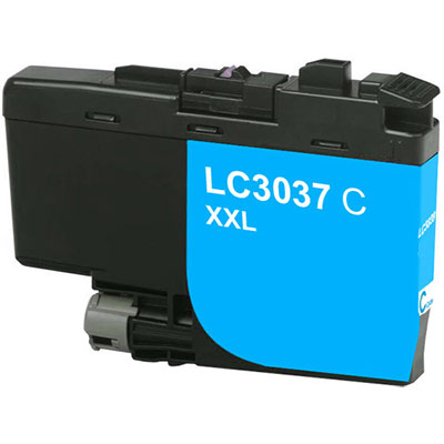 Compatible Brother LC-3037C (LC3037) Cyan Inkjet Cartridge