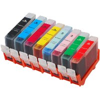 Set of 8 Canon Compatible InkJet Cartridges