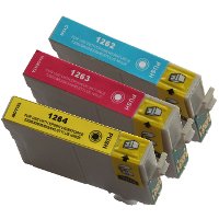 Epson T126520 Remanufactured InkJet Cartridge Value Pack (C/M/Y)