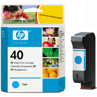 Hewlett Packard No.40 (HP 51640C) Cyan Inkjet Cartridge