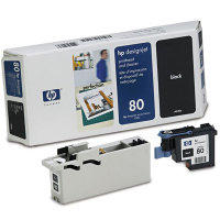 Hewlett Packard HP C4820A (HP 80) Printhead for Black Inkjet Cartridges and Printhead Cleaner