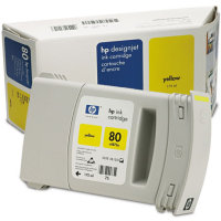 Hewlett Packard HP C4873A (HP 80) Yellow Inkjet Cartridge