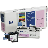 Hewlett Packard HP C4955A (HP 81) Light Magenta Printhead InkJet Cartridge with Printhead cleaner