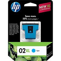 Hewlett Packard HP C8730WN / HP 02XL Cyan InkJet Cartridge