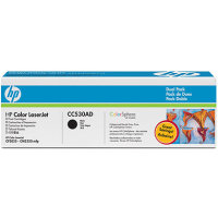 Hewlett Packard HP CC530AD Laser Toner Cartridge Dual Pack