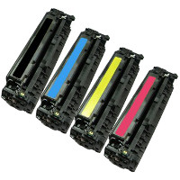 Compatible HP CC530A / CC531A / CC532A / CC533A Laser Toner Cartridge MultiPack