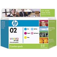 Hewlett Packard HP CC604FN (HP 02 Combo Pack) InkJet Cartridge Combo Pack