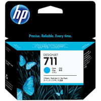 Hewlett Packard HP CZ134A (HP 711 cyan) InkJet Cartridges (3/Pack)