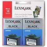 Lexmark 10N0138 (Lexmark Twin-Pack #16) Inkjet Cartridges