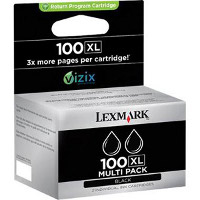 Lexmark 14N0683 (Lexmark 100XL) InkJet Cartridge Dual Pack