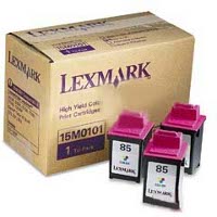 Lexmark 15M0101 (Lexmark Tri-Pack #85) High Capacity Color InkJet Cartridges