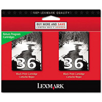 Lexmark 18C2236 (Lexmark Twin-Pack #36) InkJet Cartridges