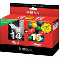 Lexmark 18C2239 (Lexmark Twin-Pack #14, #15) InkJet Cartridges