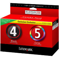 Lexmark Twin-Pack #4, #5 OEM originales Cartucho de tinta