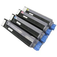 Compatible Okidata 43324417 / 43324418 / 43324419 / 43324420 Laser Toner Cartridge MultiPack